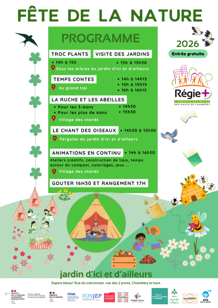 programme de la fête de la nature du 20 mai 2026 de Régie Plus